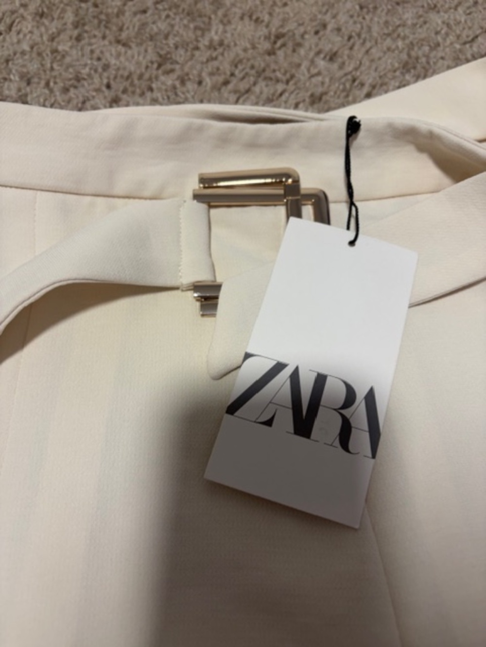 White Zara Midi Skirt - Picture 2 of 3